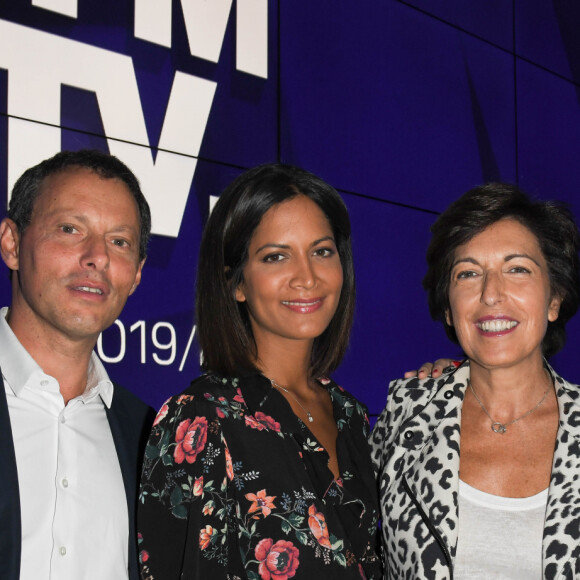 Aurélie Casse, Ruth Elkrief, guest - Conférence de presse de rentrée de BFM.TV à Paris le 5 septembre 2019. © Guirec Coadic / Bestimage