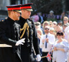 Jack Mann était également son témoin pour son mariage en 2018. 
Les princes Harry et William arrivent à la chapelle St. George au château de Windsor - Mariage du prince Harry et de Meghan Markle au château de Windsor, Royaume Uni, le 19 mai 2018. 