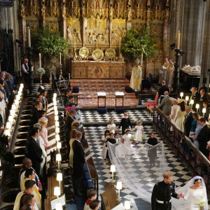 Le prince Harry et Meghan Markle, duchesse de Sussex - Cérémonie de mariage du prince Harry et de Meghan Markle en la chapelle Saint-George au château de Windsor, Royaume Uni, le 19 mai 2018. 