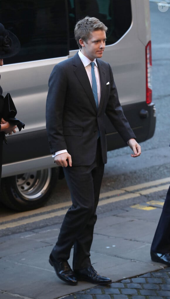 Le duc de Westminster, Hugh Grosvenor, arrive à une cérémonie en hommage à son père mort le 9 août 2016. Londres, le 18 novembre 2016. Photo by Peter Byrne/PA Wire/ABACAPRESS.COM