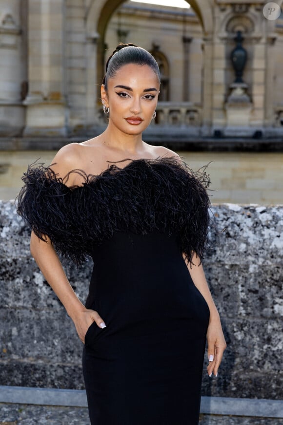 Amina Muaddi - Défilé de mode automne-hiver 2024 Haute-Couture "Valentino" au château de Chantilly, lors de la fashion week de Paris. Le 5 juillet 2023. © Olivier Borde / Bestimage