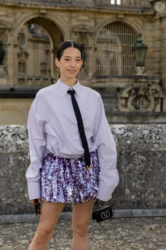 Hannah O' Neill - Défilé de mode automne-hiver 2024 Haute-Couture "Valentino" au château de Chantilly, lors de la fashion week de Paris. Le 5 juillet 2023. © Olivier Borde / Bestimage