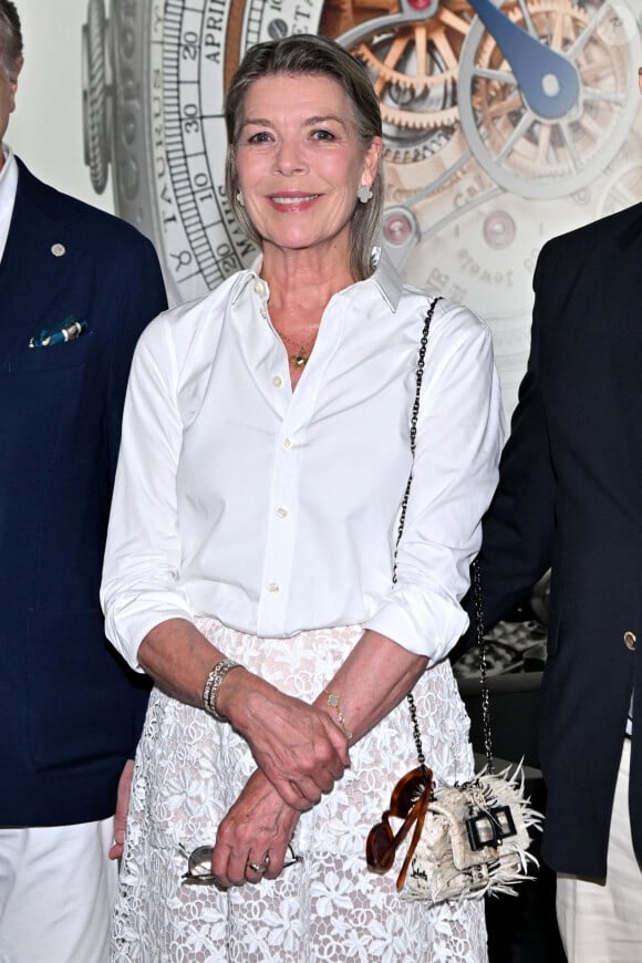 Caroline était très élégante
Exclusif - Le prince Albert II de Monaco et sa soeur la princesse Caroline de Hanovre ont visité la 7ème édition d'artmonte-carlo au Grimaldi Forum à Monaco, le 7 jullet 2023.