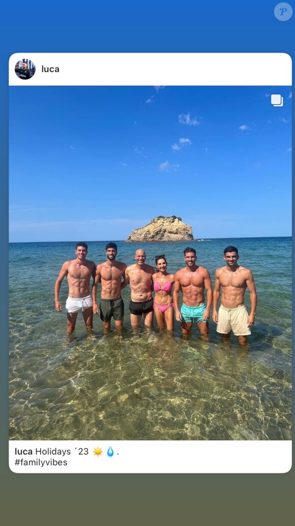 Le clan Zidane en vacances, la famille de Zinédine Zidane en met plein la vue aux internautes
