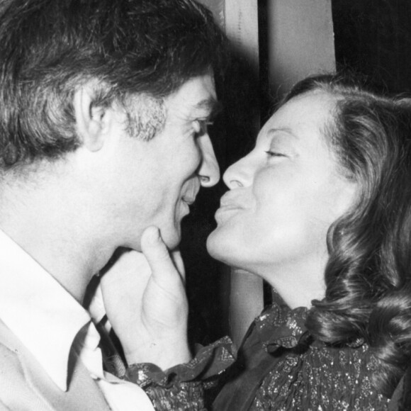 Romy Schneider et Jean-Claude Brialy en soirée (Archive)
