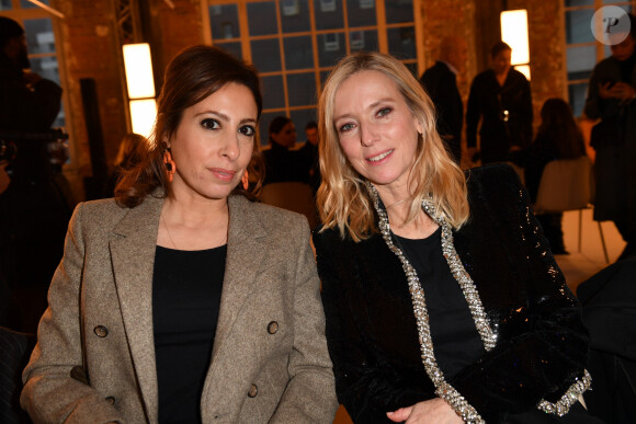 Léa Salamé, Léa Drucker - Front Row au défilé de mode Haute-Couture Alexandre Vauthier au 50 boulevard Lefebvre lors de la Fashion Week Printemps-été 2023 de Paris, France, le 24 janvier 2023. © Veeren/Bestimage 