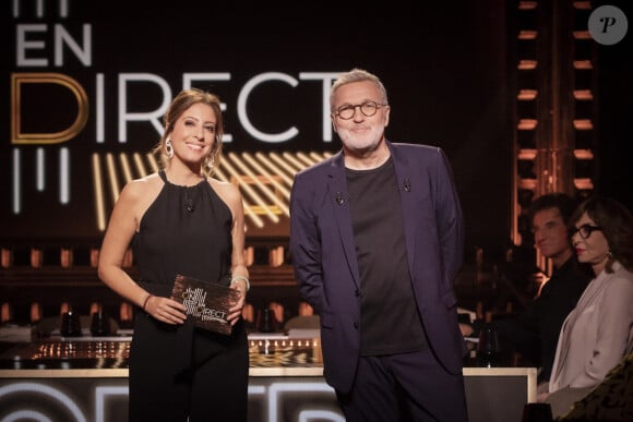 Exclusif - Léa Salamé, Laurent Ruquier lors de la dernière émission de L.Ruquier pour "On Est En Direct (OEED)" et diffusée en direct sur France 2, à Paris, France, le 4 juin 2022. © Jack Tribeca/Bestimage 