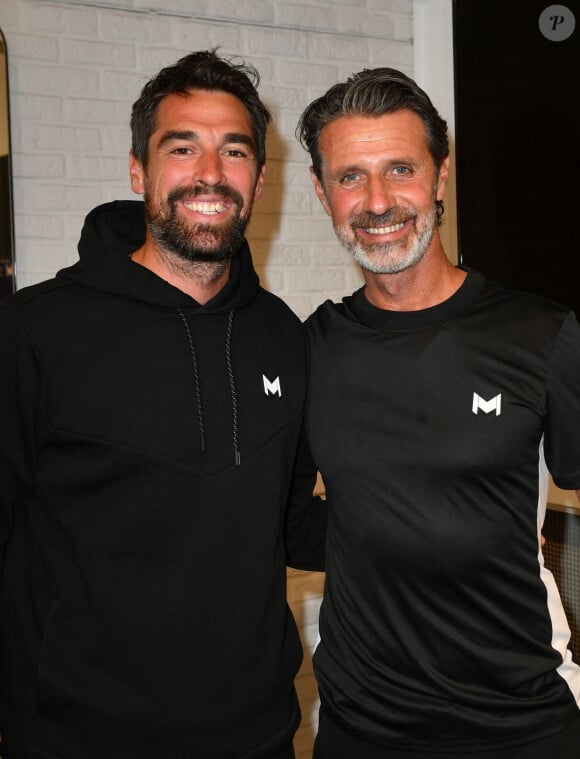 Jérémy Chardy et Patrick Mouratoglou - Lancement de la collection Mouratoglou au magasin Celio Ternes à Paris le 25 mai 2023. Le coach Patrick Mouratoglou lance sa collection de vêtements 100% tennis distribuée en France par célio et déjà visible sur le circuit. © Veeren/Bestimage