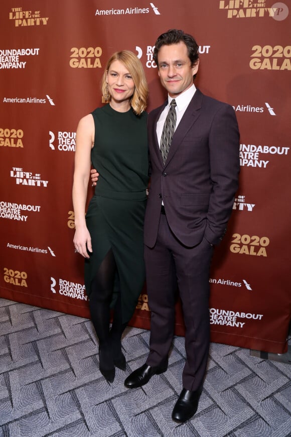 Claire Danes et son mari Hugh Dancy - People à la soirée de gala "Roundabout Theatre Company" (une société de théâtre à but non lucratif) à New York, le 2 mars 2020. 