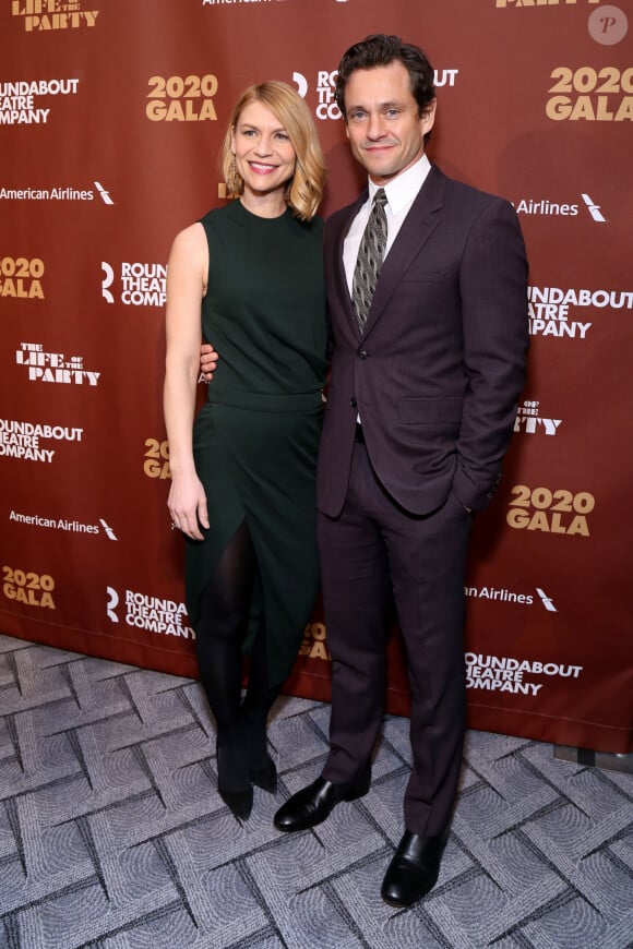 Naissance - Claire Danes est maman pour la troisième fois d'une petite fille - Claire Danes et son mari Hugh Dancy - People à la soirée de gala "Roundabout Theatre Company" (une société de théâtre à but non lucratif) à New York, le 2 mars 2020. 