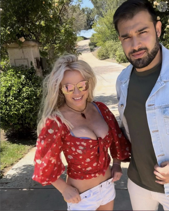 Britney Spears et son mari Sam Asghari sur Instagram. Le 23 juin 2023.