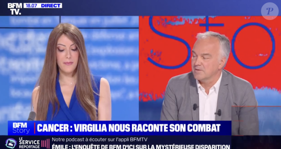 Elle livre comment elle a vécu les chilmiothérapies
Virgilia Hess sur BFMTV.