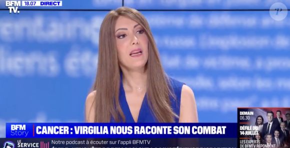 Elle a perdu ses cheveux, cils et sourcils
Virgilia Hess sur BFMTV.