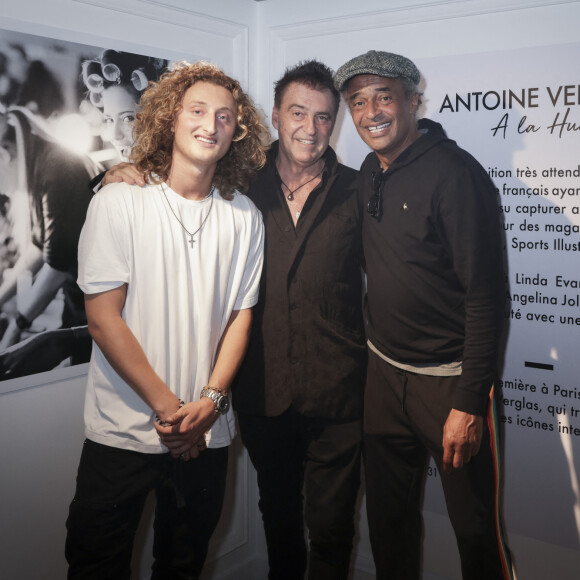 Exclusif - Joalukas Noah, Antoine Verglas, Yannick Noah - Vernissage de l'exposition éphémère d'Antoine Verglas à la Galerie La Hune. Paris, le 4 juillet 2023. © Jack Tribeca/Bestimage