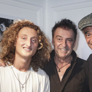 Exclusif - Joalukas Noah, Antoine Verglas, Yannick Noah - Vernissage de l'exposition éphémère d'Antoine Verglas à la Galerie La Hune. Paris, le 4 juillet 2023. © Jack Tribeca/Bestimage