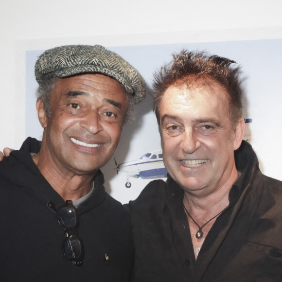 Exclusif - Yannick Noah, Antoine Verglas, Mansour Bahrami - Vernissage de l'exposition éphémère d'Antoine Verglas à la Galerie La Hune. Paris, le 4 juillet 2023. © Jack Tribeca/Bestimage