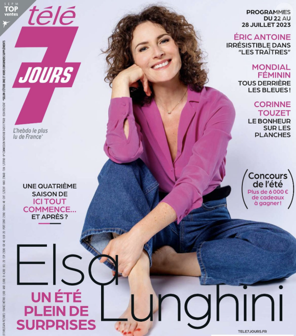 Couverture du nouveau magazine "Télé 7 jours" paru le 17 juillet 2023