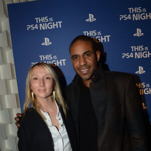Archives - Loup-Denis Elion et Audrey Lamy lors de la soirée de lancement de la console Playstation 4 Sony (PS4 Night) au centre culturel alternatif Electric à Paris, le 28 novembre 2015.