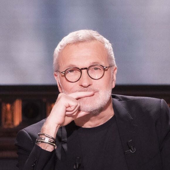 Exclusif - Laurent Ruquier - Sur le plateau de l'émission OEED (On Est En Direct) présentée par L.Salamé et L.Ruquier. Paris, le 9 avril 2022. © Jack Tribeca / Bestimage 