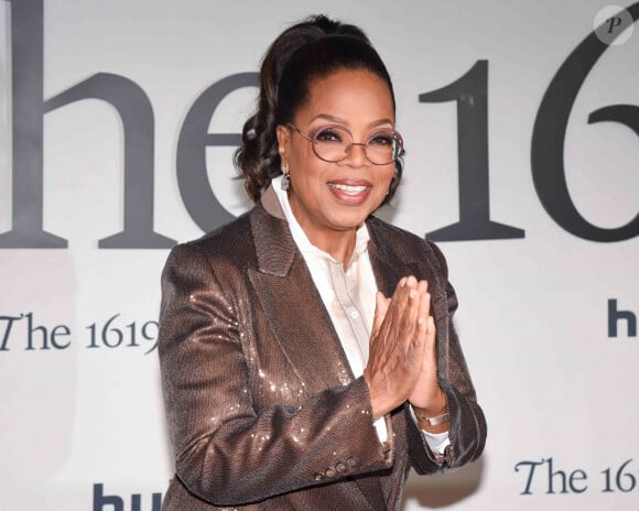 Oprah Winfrey - Photocall de la première de "The 1619 Project" à Los Angeles le 26 janvier 2023. 