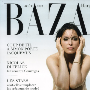 La Une du magazine "Harper's Bazaar", paru ce jeudi 20 juillet 2023.