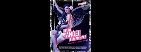 Famke Janssen pour la campagne PETA