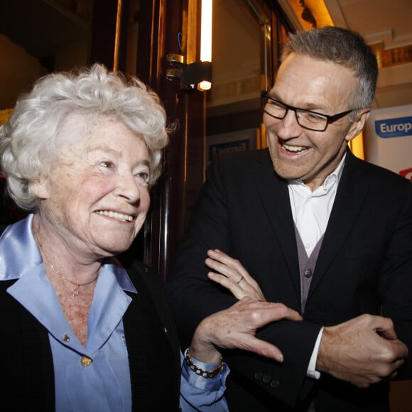 Claude Sarraute et Laurent Ruquier - Projection au theatre Antoine du documentaire sur Laurent Ruquier "On ne demande qu'a le connaitre" que Gerard Miller a realisé pour France 2 à Paris le 2 Decembre 2012.