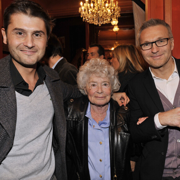 Exclusif - Christophe Beaugrand, Claude Sarraute et Laurent Ruquier - Projection au théatre Antoine du documentaire sur Laurent Ruquier "On ne demande qu'a le connaitre" que Gérard Miller a réalisé pour France 2 à Paris le 2 Decembre 2012.