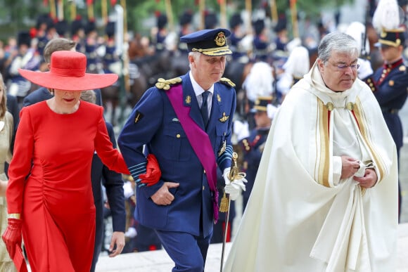Roi Philippe et Reine Mathilde de Belgique - Célébrations de la Fête nationale de Belgique, 21 juillet 2023 à Bruxelles