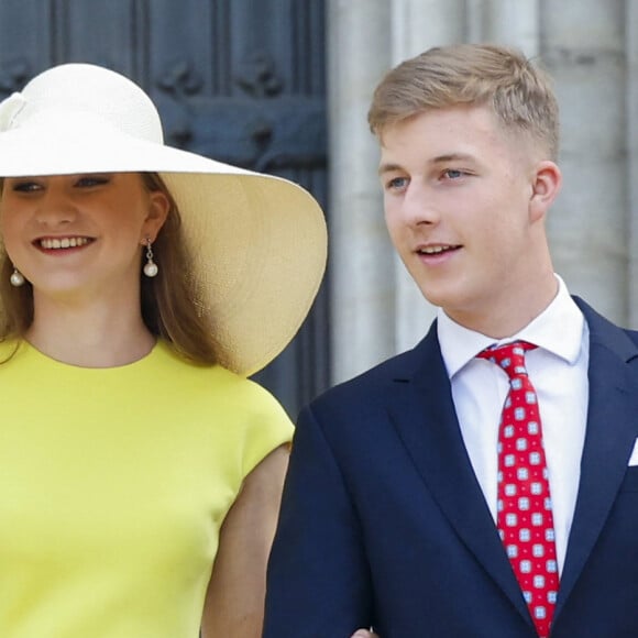 En tout cas, Elisabeth, la princesse héritière, était immanquable ! 
Roi Philippe, princesse Elisabeth et prince Gabriel de Belgique - Célébrations de la Fête nationale de Belgique, 21 juillet 2023 à Bruxelles