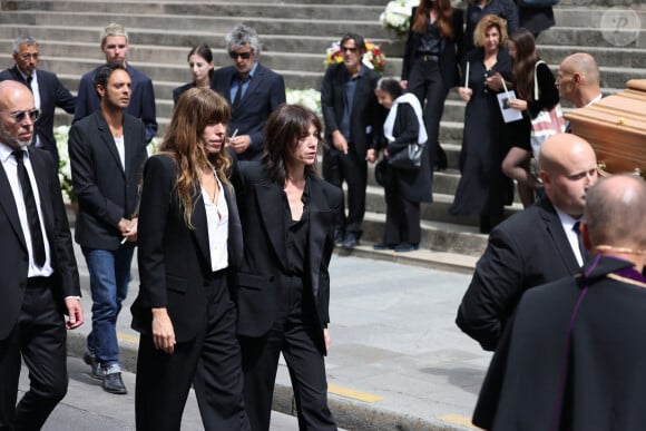 Sorties des célébrités aux obsèques de Jane Birkin en l'église Saint-Roch à Paris. Le 24 juillet 2023 © Jacovides-KD Niko / Bestimage 