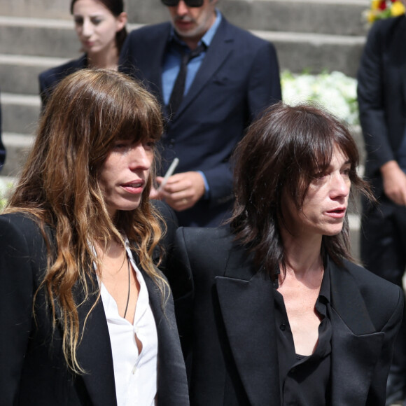 Sorties des célébrités aux obsèques de Jane Birkin en l'église Saint-Roch à Paris. Le 24 juillet 2023 © Jacovides-KD Niko / Bestimage 