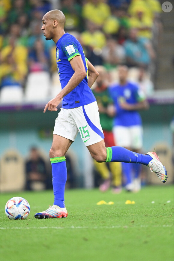 Fabinho - Match "Brésil - Cameroun" (0-1) lors de la Coupe du Monde 2022 au Qatar, le 2 décembre 2022. Philippe Perusseau / Bestimage