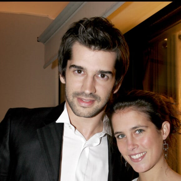 Mathieu Johann et Clémence Castel - Lancement de l'opération Ela chez Cartier (Boutique Cartier rue de Rennes).