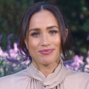 Meghan Markle, duchesse de Sussex, fait une apparition à la télévision américaine dans l'émission "CNN Heroes" le 13 decembre 2020.