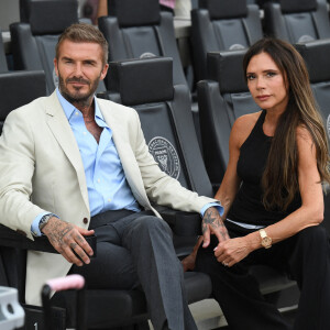 David et Victoria Beckham ont assisté avec leur fille à la rencontre entre l'Inter Miami et l'Atlanta United Football
David et Victoria Beckham lors de la rencontre entre l'Inter Miami et l'Atlanta United Football le mardi 25 juillet 2023.
