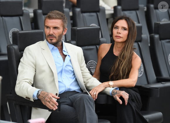 Pour rappel, David Beckham est le fondateur et propriétaire de l'Inter Miami
David et Victoria Beckham lors de la rencontre entre l'Inter Miami et l'Atlanta United Football le mardi 25 juillet 2023.
