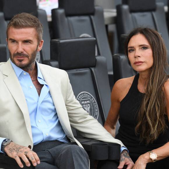 David et Victoria Beckham avait déjà assisté au premier match de Lionel Messi sous les couleurs de l'Inter Miami quelques jours plus tôt
David et Victoria Beckham lors de la rencontre entre l'Inter Miami et l'Atlanta United Football le mardi 25 juillet 2023.
