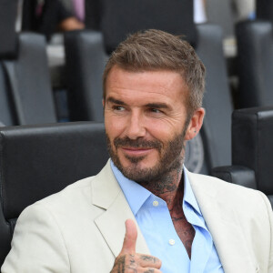 Lionel Messi a récemment quitté le PSG pour signer avec le club de David Beckham
David Beckham lors de la rencontre entre l'Inter Miami et l'Atlanta United Football le mardi 25 juillet 2023.
