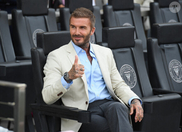 Lionel Messi a récemment quitté le PSG pour signer avec le club de David Beckham
David Beckham lors de la rencontre entre l'Inter Miami et l'Atlanta United Football le mardi 25 juillet 2023.

