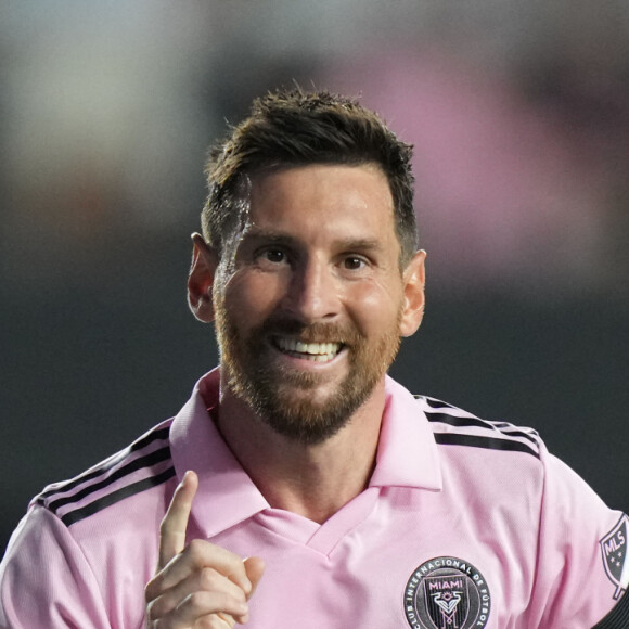 Lionel Messi lors de la rencontre entre l'Inter Miami et l'Atlanta United Football le mardi 25 juillet 2023.
