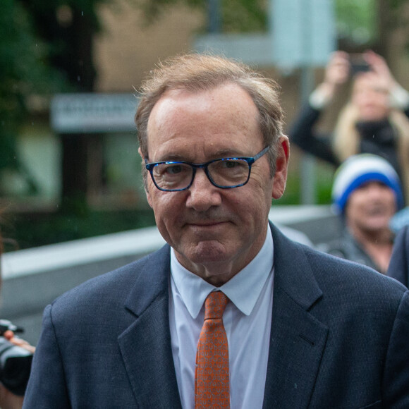 Kevin Spacey devant la Southwark Crown Court de Londres, lundi 24 juillet 2023. © Tayfun Salci/ZUMA Press Wire)