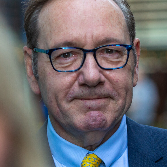 Kevin Spacey devant la Southwark Crown Court de Londres, mardi 25 juillet 2023. © Tayfun Salci/ZUMA Press Wire)