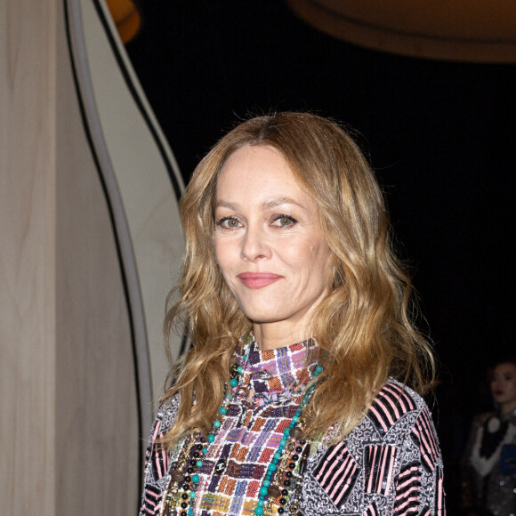 Vanessa Paradis - Front Row au deuxième défilé de mode Haute-Couture Chanel au Grand Palais Éphémère lors de la Fashion Week Printemps-été 2023 de Paris, France, le 24 janvier 2023. © Olivier Borde/Bestimage