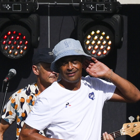 Yannick Noah en concert lors des championnats du monde de Para Athlétisme PARIS'23, le 14 juillet 2023. 