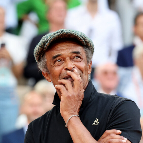 Yannick Noah - Novak Djokovic remporte les Internationaux de France de tennis de Roland Garros 2023 face à Casper Ruud (7-6 [7-1], 6-3, 7-5) à Paris le 11 juin 2023. Novak Djokovic s'adjuge un 23ème titre record en Grand Chelem et dépasse Rafael Nadal, bloqué à 22 titres et forfait cette année. © Jacovides-Moeau/Bestimage 