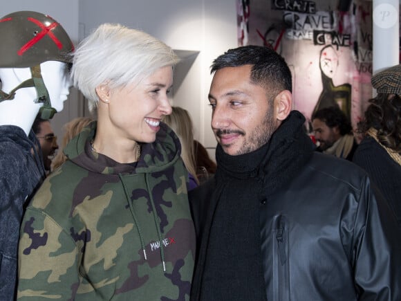 K.Maro est devenu papa pour la première fois d'une petite fille.
Anne-Sophie Mignaux et son mari Cyril Kamar - Soirée de lancement de la collection "Mae x Madonna" à Paris le 4 mars 2020. © Pierre Perusseau/Bestimage