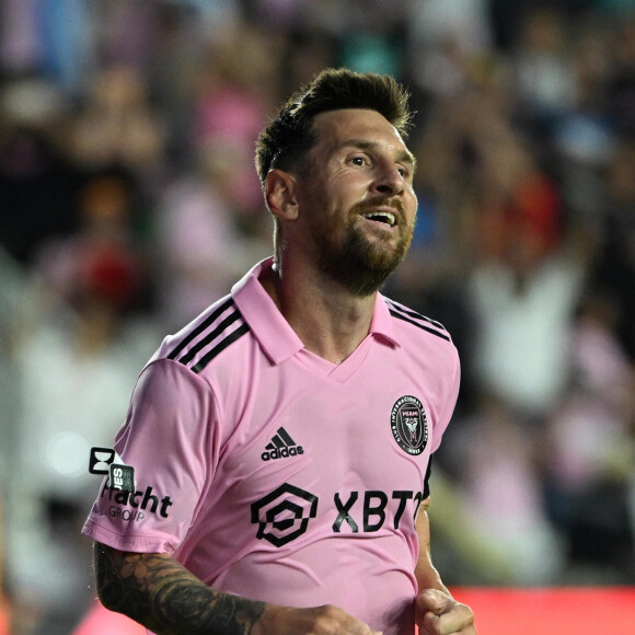 Lionel Messi réalise un doublé lors du match de l'Inter Miami face à Atlanta United (4-0) en Leagues Cup à Fort Lauderdale, le 25 juillet 2023. 