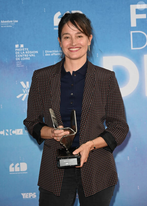 Marie Gillain (meilleure actrice pour "A la folie") - Photocall de la clôture du Festival du Film de Demain (FFD) au ciné Lumière à Vierzon le 5 juin 2022. © Coadic Guirec / Bestimage