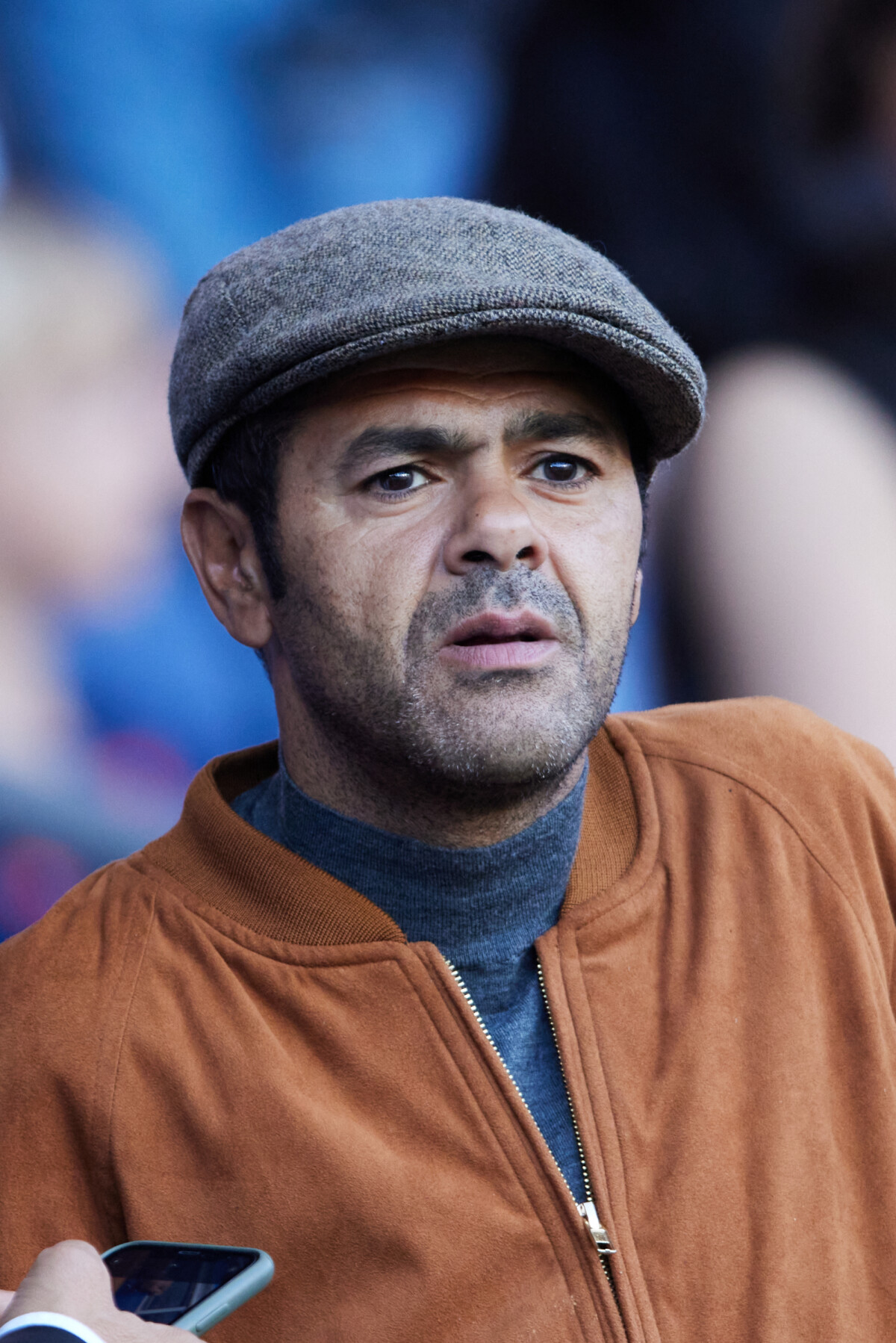 Photo Jamel Debbouze en tribunes lors du match de football Ligue 1